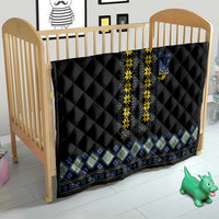 Yellow Ukraine Folk Patterns Quilt - Wonder Print Shop