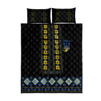 Yellow Ukraine Folk Patterns Quilt Bed Set - Wonder Print Shop