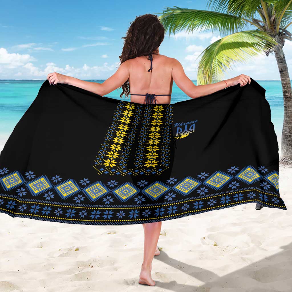 Yellow Ukraine Folk Patterns Sarong - Wonder Print Shop