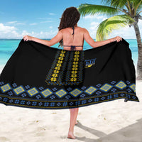 Yellow Ukraine Folk Patterns Sarong - Wonder Print Shop