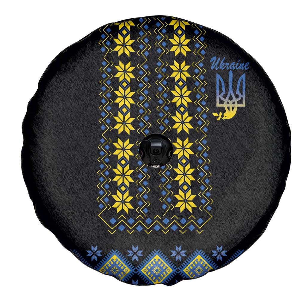 Yellow Ukraine Folk Patterns Spare Tire Cover - Wonder Print Shop
