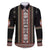 Serbia Folk Pattern Family Matching Long Sleeve Bodycon Dress and Hawaiian Shirt God of Justice - Wonder Print Shop