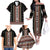 Serbia Folk Pattern Family Matching Off The Shoulder Long Sleeve Dress and Hawaiian Shirt God of Justice - Wonder Print Shop