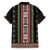 Serbia Folk Pattern Family Matching Off The Shoulder Long Sleeve Dress and Hawaiian Shirt God of Justice - Wonder Print Shop