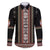 Serbia Folk Pattern Family Matching Off The Shoulder Long Sleeve Dress and Hawaiian Shirt God of Justice - Wonder Print Shop