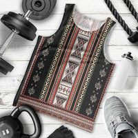 Serbia Folk Pattern Men Tank Top God of Justice - Wonder Print Shop