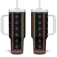 Serbia Folk Pattern Tumbler With Handle God of Justice - Wonder Print Shop