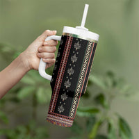 Serbia Folk Pattern Tumbler With Handle God of Justice - Wonder Print Shop