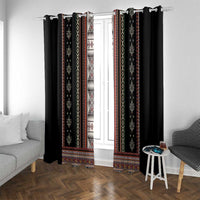 Serbia Folk Pattern Window Curtain God of Justice - Wonder Print Shop