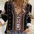 Serbia Folk Pattern Women Casual Shirt God of Justice - Wonder Print Shop