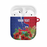 Personalized Afro-Haitians Tropical AirPods Case Fleur-De-Lis Veves Motif - Wonder Print Shop