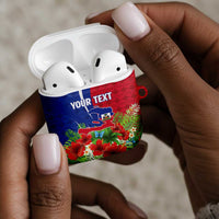 Personalized Afro-Haitians Tropical AirPods Case Fleur-De-Lis Veves Motif - Wonder Print Shop