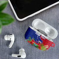 Personalized Afro-Haitians Tropical AirPods Case Fleur-De-Lis Veves Motif - Wonder Print Shop