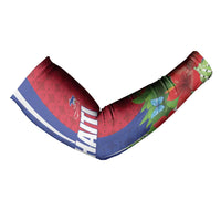 Personalized Afro-Haitians Tropical Arm Sleeves Fleur-De-Lis Veves Motif - Wonder Print Shop