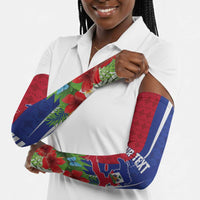 Personalized Afro-Haitians Tropical Arm Sleeves Fleur-De-Lis Veves Motif - Wonder Print Shop