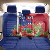 Personalized Afro-Haitians Tropical Back Car Seat Cover Fleur-De-Lis Veves Motif - Wonder Print Shop
