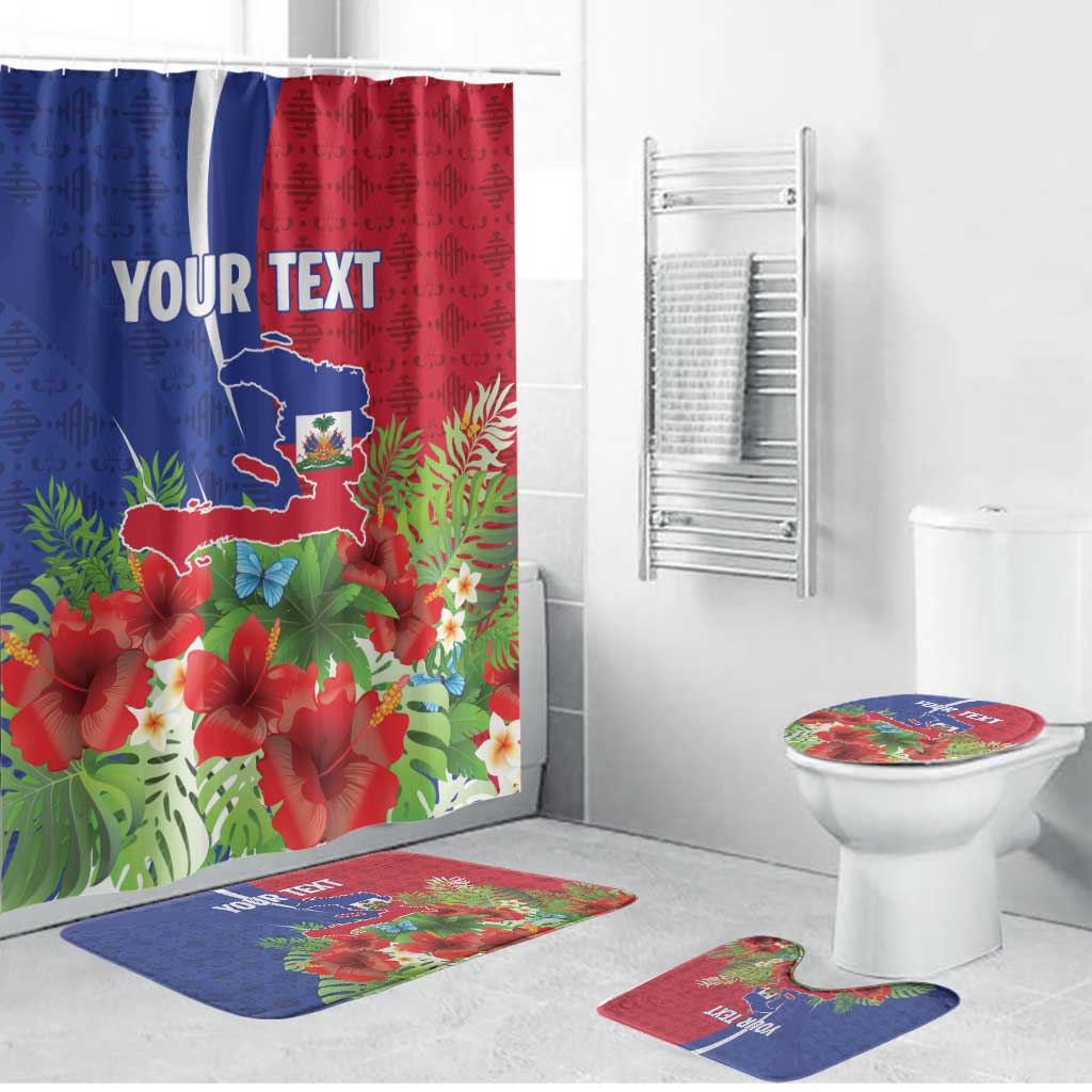 Personalized Afro-Haitians Tropical Bathroom Set Fleur-De-Lis Veves Motif - Wonder Print Shop
