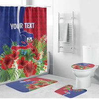 Personalized Afro-Haitians Tropical Bathroom Set Fleur-De-Lis Veves Motif - Wonder Print Shop