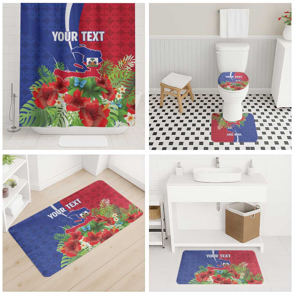 Personalized Afro-Haitians Tropical Bathroom Set Fleur-De-Lis Veves Motif - Wonder Print Shop