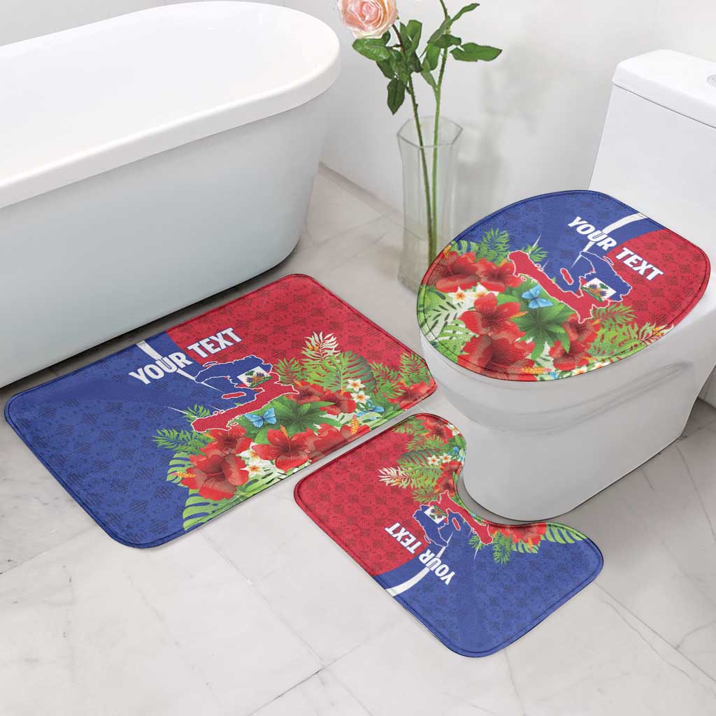 Personalized Afro-Haitians Tropical Bathroom Set Fleur-De-Lis Veves Motif - Wonder Print Shop