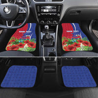 Personalized Afro-Haitians Tropical Car Mats Fleur-De-Lis Veves Motif - Wonder Print Shop