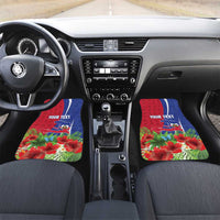 Personalized Afro-Haitians Tropical Car Mats Fleur-De-Lis Veves Motif - Wonder Print Shop