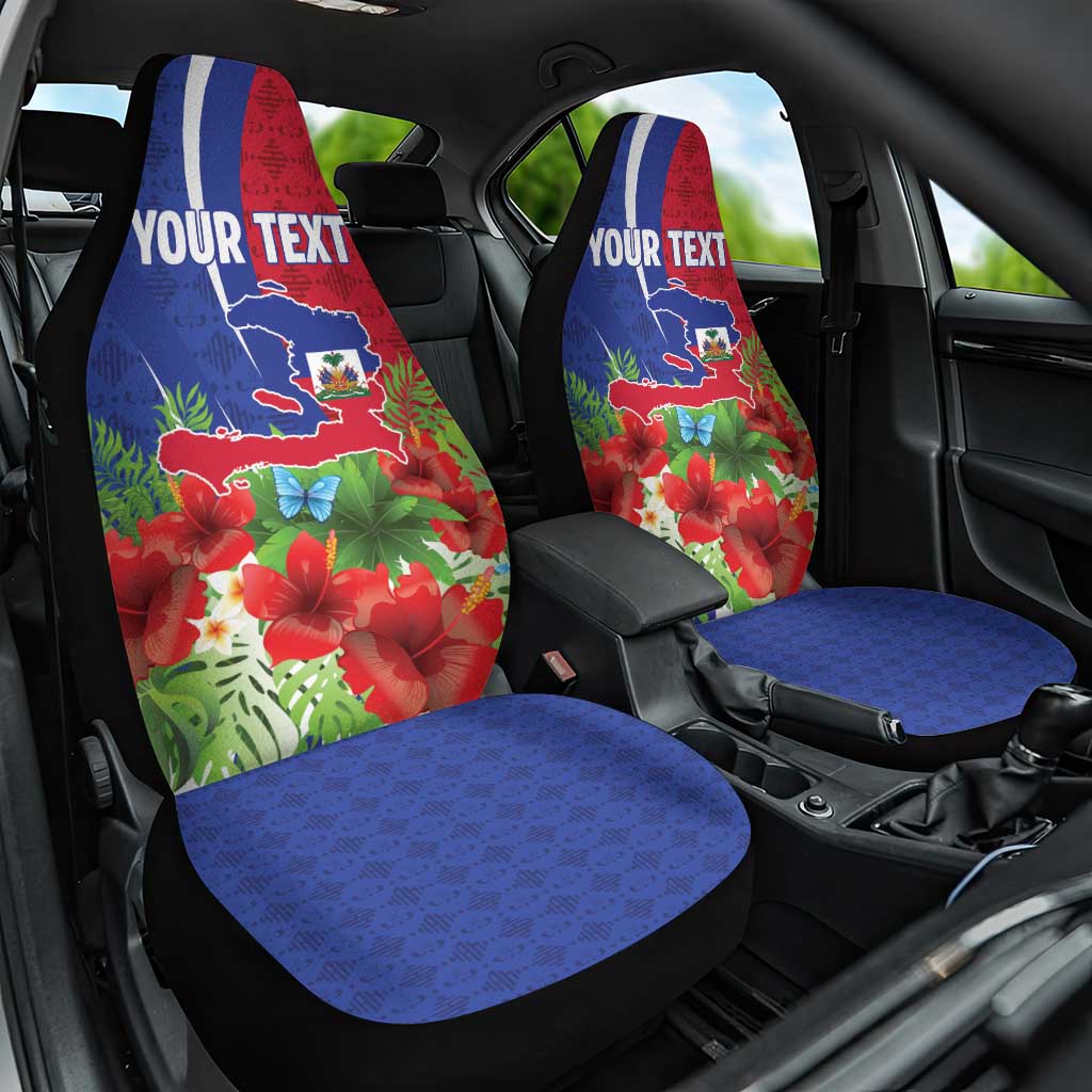 Personalized Afro-Haitians Tropical Car Seat Cover Fleur-De-Lis Veves Motif - Wonder Print Shop