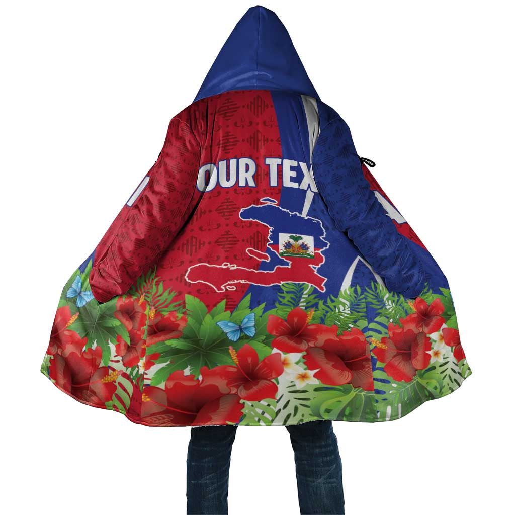 Personalized Afro-Haitians Tropical Cloak Fleur-De-Lis Veves Motif - Wonder Print Shop
