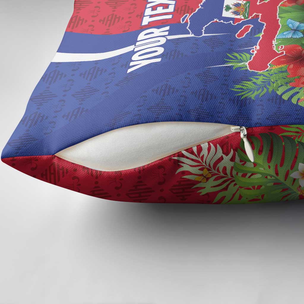 Personalized Afro-Haitians Tropical Pillow Cover Fleur-De-Lis Veves Motif - Wonder Print Shop