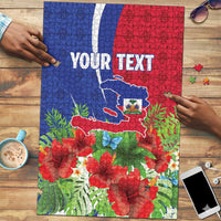 Personalized Afro-Haitians Tropical Puzzle Fleur-De-Lis Veves Motif - Wonder Print Shop