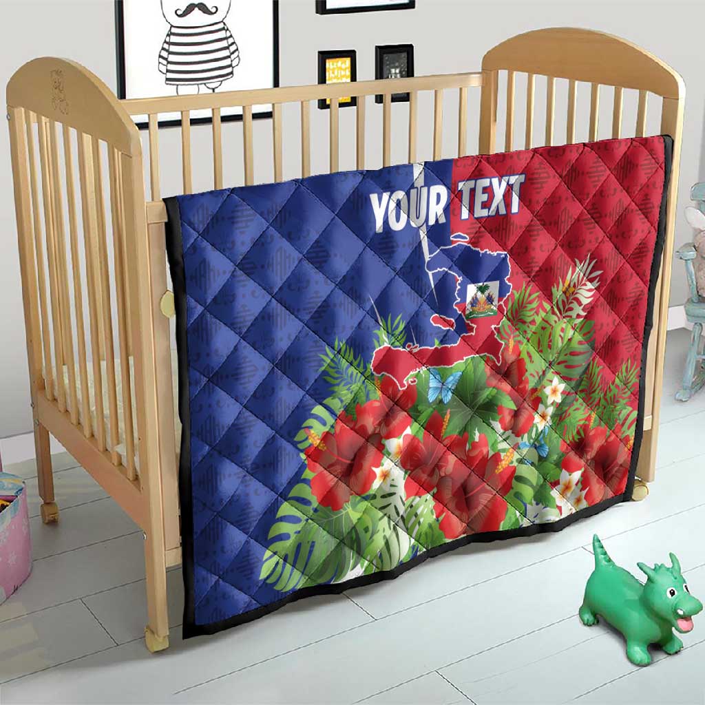 Personalized Afro-Haitians Tropical Quilt Fleur-De-Lis Veves Motif - Wonder Print Shop
