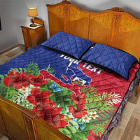 Personalized Afro-Haitians Tropical Quilt Bed Set Fleur-De-Lis Veves Motif - Wonder Print Shop