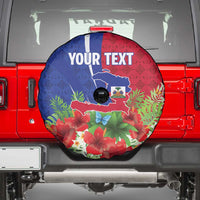 Personalized Afro-Haitians Tropical Spare Tire Cover Fleur-De-Lis Veves Motif - Wonder Print Shop
