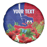 Personalized Afro-Haitians Tropical Spare Tire Cover Fleur-De-Lis Veves Motif - Wonder Print Shop