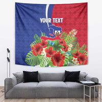Personalized Afro-Haitians Tropical Tapestry Fleur-De-Lis Veves Motif - Wonder Print Shop
