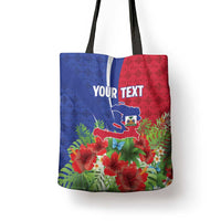 Personalized Afro-Haitians Tropical Tote Bag Fleur-De-Lis Veves Motif - Wonder Print Shop