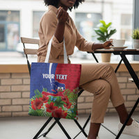 Personalized Afro-Haitians Tropical Tote Bag Fleur-De-Lis Veves Motif - Wonder Print Shop
