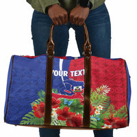 Personalized Afro-Haitians Tropical Travel Bag Fleur-De-Lis Veves Motif - Wonder Print Shop