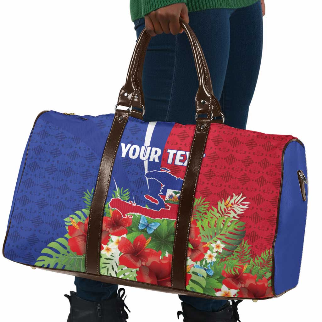 Personalized Afro-Haitians Tropical Travel Bag Fleur-De-Lis Veves Motif - Wonder Print Shop