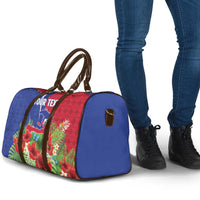 Personalized Afro-Haitians Tropical Travel Bag Fleur-De-Lis Veves Motif - Wonder Print Shop