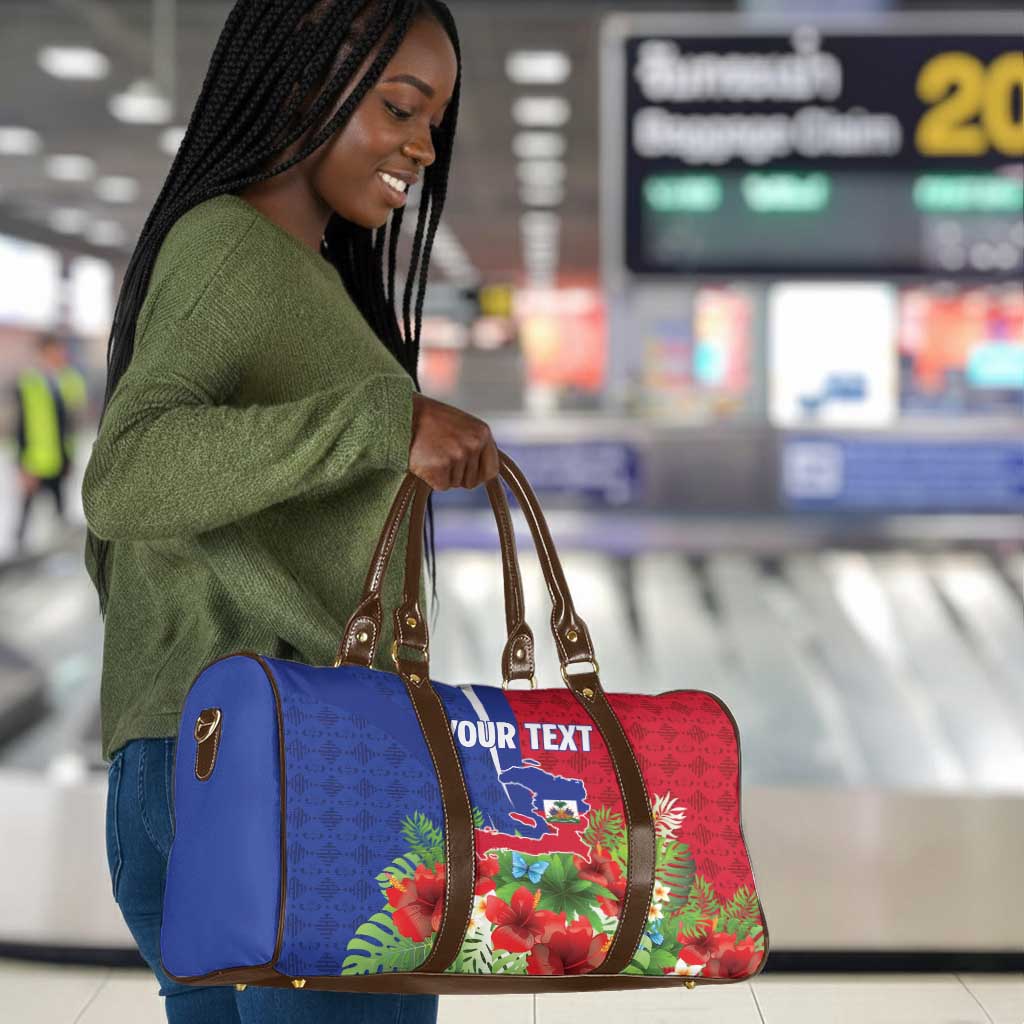 Personalized Afro-Haitians Tropical Travel Bag Fleur-De-Lis Veves Motif - Wonder Print Shop