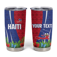 Personalized Afro-Haitians Tropical Tumbler Cup Fleur-De-Lis Veves Motif - Wonder Print Shop