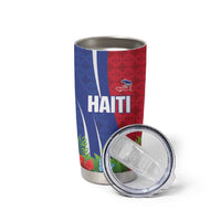 Personalized Afro-Haitians Tropical Tumbler Cup Fleur-De-Lis Veves Motif - Wonder Print Shop