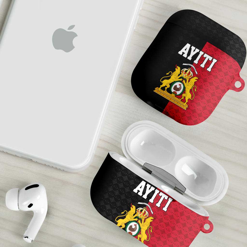Afro-Haitians Empire of Haiti 1804-1806 AirPods Case Fleur-De-Lis Veves Motif - Wonder Print Shop