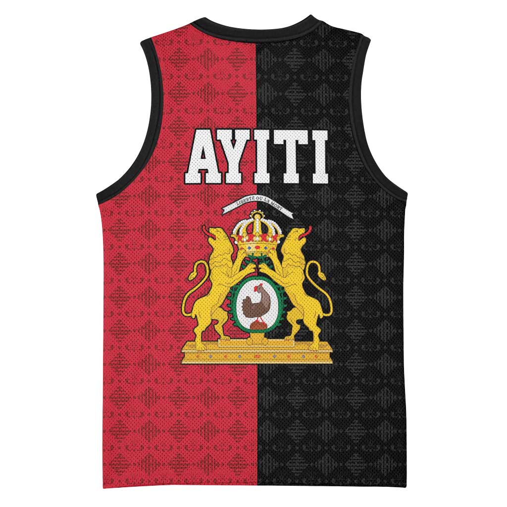 Afro-Haitians Empire of Haiti 1804-1806 Basketball Jersey Fleur-De-Lis Veves Motif - Wonder Print Shop