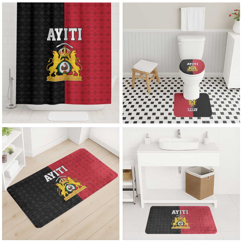 Afro-Haitians Empire of Haiti 1804-1806 Bathroom Set Fleur-De-Lis Veves Motif - Wonder Print Shop