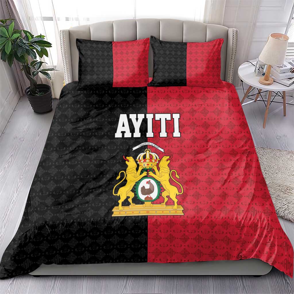 Afro-Haitians Empire of Haiti 1804-1806 Bedding Set Fleur-De-Lis Veves Motif - Wonder Print Shop