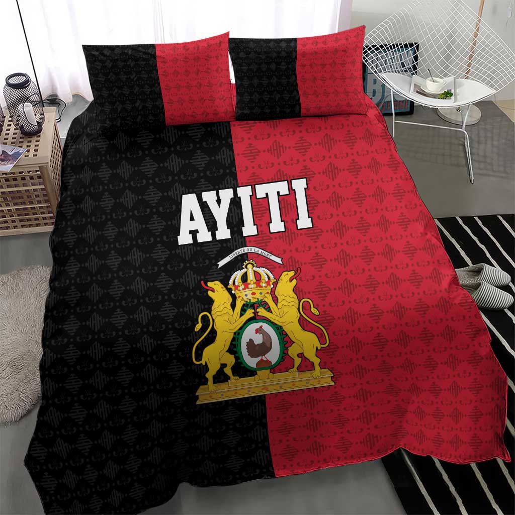 Afro-Haitians Empire of Haiti 1804-1806 Bedding Set Fleur-De-Lis Veves Motif - Wonder Print Shop