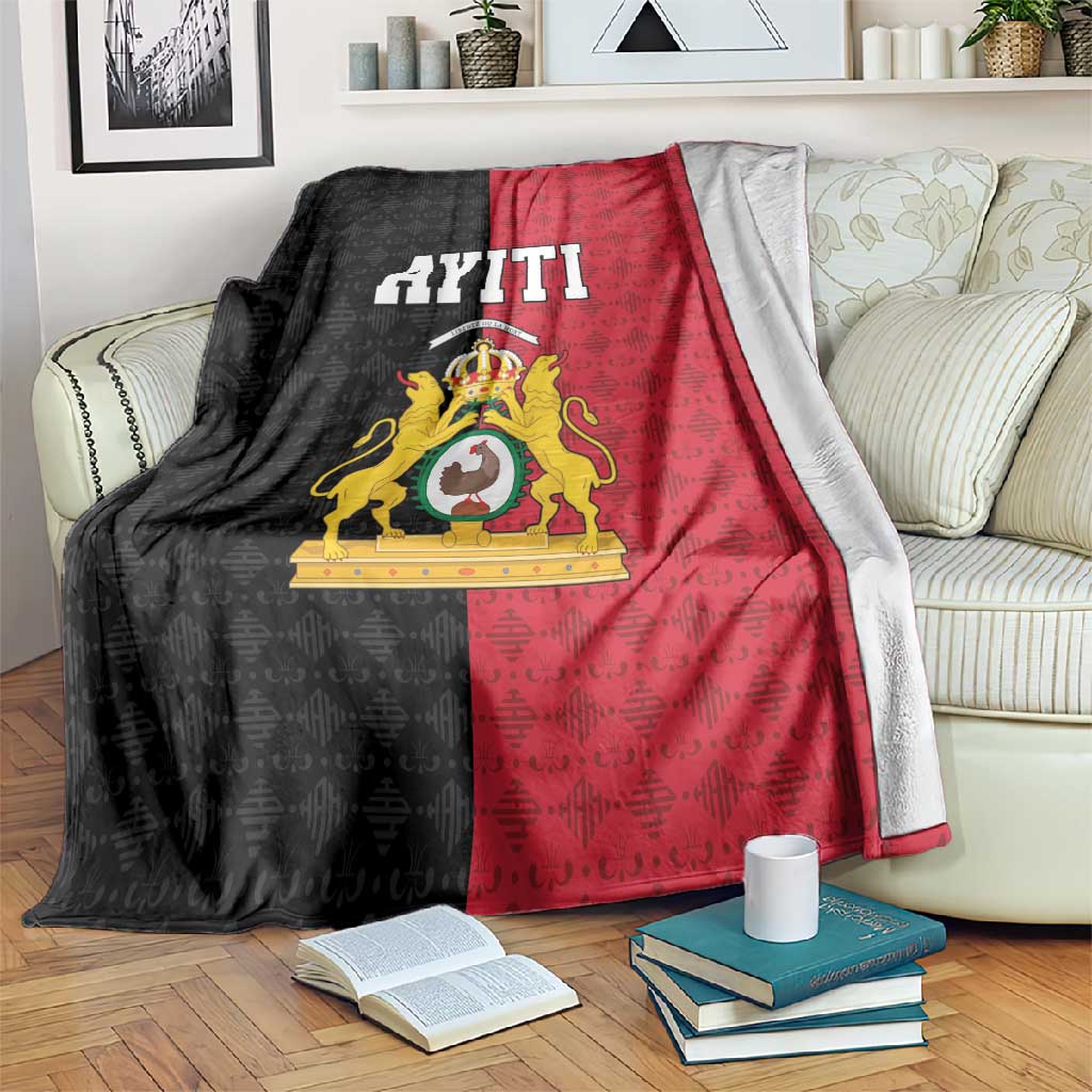 Afro-Haitians Empire of Haiti 1804-1806 Blanket Fleur-De-Lis Veves Motif - Wonder Print Shop