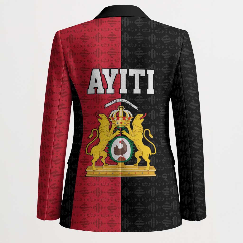Afro-Haitians Empire of Haiti 1804-1806 Blazer Fleur-De-Lis Veves Motif - Wonder Print Shop